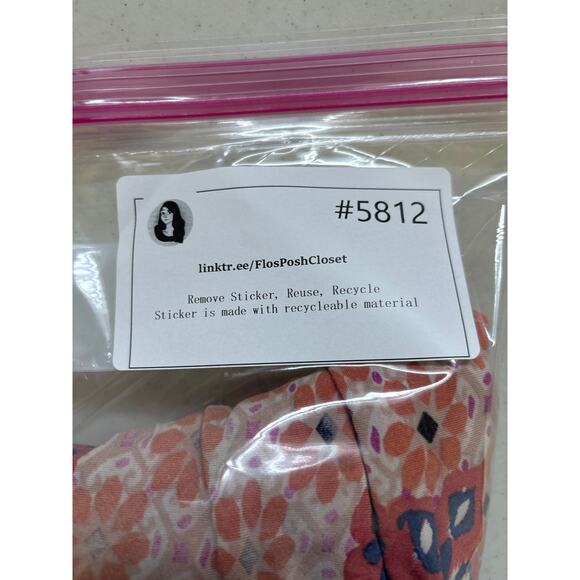 CAbi Isabel Patwork Boho Mini Skirt XS Pink Purple Asymmetrical Tiered Ruffled - Picture 14 of 14